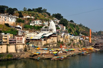Omkareshwar Jyotirlinga Temple on Narmada River